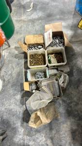 lot 18190 image: Large Collection of Construction Nails and Fasteners