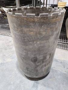 lot 18227 image: Industrial Diamond Core Drill Bit Large Diameter Concrete Cutting Tool