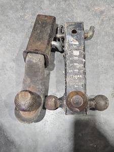lot 18253 image: Heavy Duty Trailer Hitch with Ball Mount lot of 2