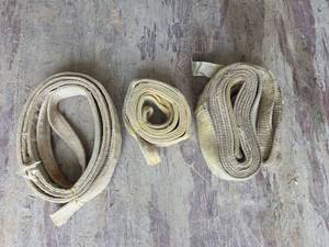 lot 18311 image: Heavy Duty Lifting Slings Various Sizes - Set of 3