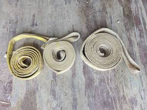 lot 18313 image: Heavy Duty Lifting Slings Various Sizes - Set of 3