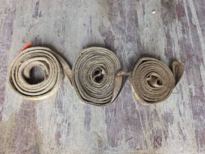 lot 18316 image: Heavy Duty Lifting Slings Various Sizes - Set of 3