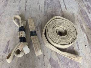 lot 18322 image: Heavy Duty Lifting Slings Various Sizes - Set of 3