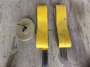 lot 18323 image: Heavy Duty Lifting Slings Various Sizes - Set of 3