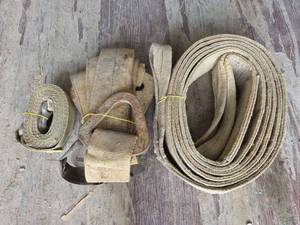 lot 18324 image: Heavy Duty Lifting Slings Various Sizes - Set of 3