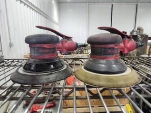 lot 16779 image: Snap-on Pneumatic Orbital Sanders Set