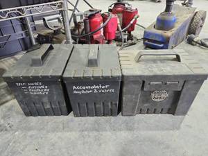 lot 16787 image: Industrial Tool Storage Cases with Hydraulic Testing Equipment