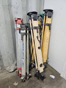 lot 16811 image: Set of 7 Surveying Tripods