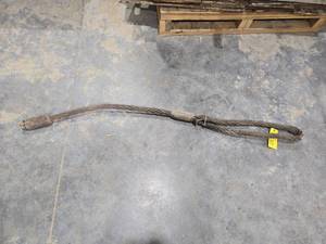 lot 18299 image: Steel Wire Rope Cable Sling 1.18 Inch x 5ft