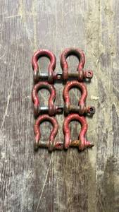 lot 18349 image: Crosby D-Ring Shackles - Set of 6