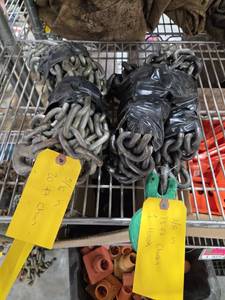 lot 18371 image: Heavy Duty Steel Chains - Set of 2