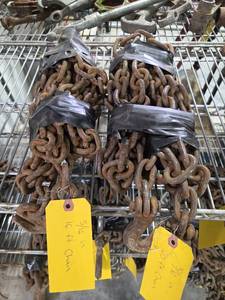 lot 18381 image: Chain Lot 516 Inch 16ft and 20ft Long Heavy Duty Steel