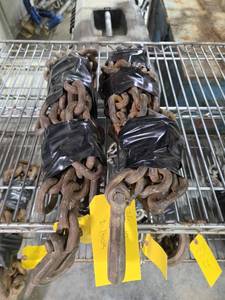 lot 18384 image: Industrial Chain and Hook Set 38 Inch 9 foot and 10 Foot