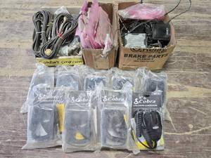 lot 18427 image: CB Radio Equipment Bundle with Cobra Microphones and Coax Cables