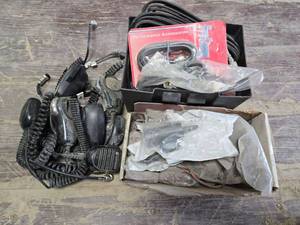 lot 18428 image: CB Radio Communications Equipment Bundle with Microphones and Accessories