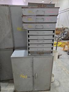 lot 18461 image: Industrial Metal Tool Storage Systems - Set of 8