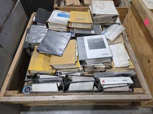 lot 18464 image: Pallet of Heavy Equipment Service Manuals and Parts Catalogs