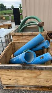lot 13396 image: Industrial Water Pump Hoses and Concrete Chutes