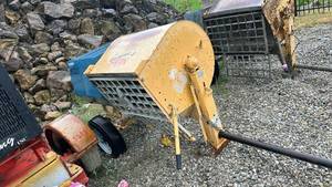 lot 13406 image: Commercial Concrete Mixer with Trailer