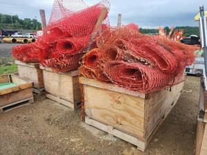 lot 15385 image: Orange Safety Barrier Fencing
