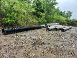 lot 15416 image: Large Diameter Corrugated Drainage Pipes
