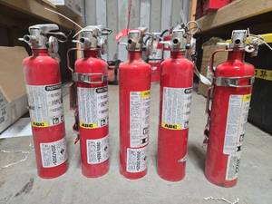 lot 20614 image: ABC Dry Chemical Fire Extinguisher 2.5 lb - Set of 5