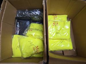 lot 20651 image: Bulk Lot of Hi-Vis Hoodies in Storage Container