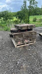 lot 25084 image: Reclaimed Railroad Tie Timber Beams