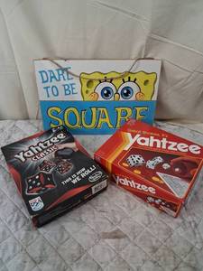 lot 107 image: Board Game Bundle with SpongeBob Sign
