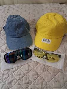 lot 108 image: Baseball Caps and Sunglasses Lot Bundle