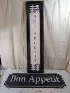 lot 172 image: Bon Appetit Kitchen Wall Signs Set