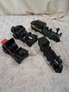 lot 194 image: Avon Aftershave Bottle Green Steam Locomotive Train 1876