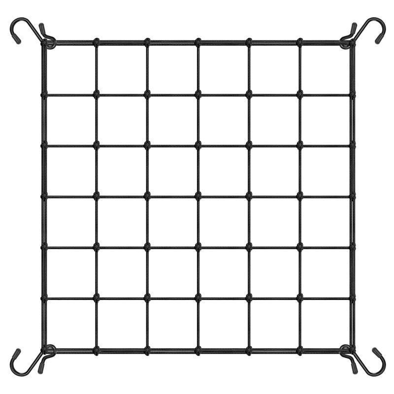lot 1093 image: VIVOSUN 3 x 3Ft. Elastic Trellis Netting with 4 Hooks for Climbing Plants, Vegetables, Fruits, and Flowers, 1-Pack&nbsp