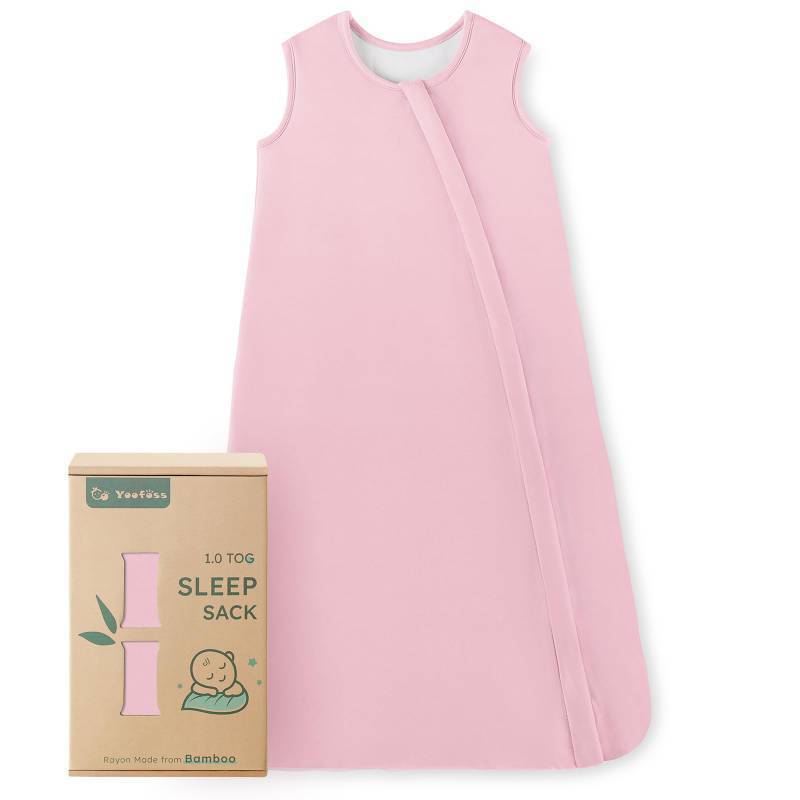 lot 1138 image: Yoofoss Rayon Made from Bamboo Baby Sleep Sack 6-12 Months 1.0 Tog Baby Wearable Blanket, Super Soft Infant Toddler Sleeping Sack 2-Way Zipper&nbsp&nbsp