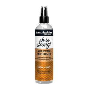 lot 2310 image: Aunt Jackies Award-Winning Braid  Twist Collection Oh So Strong Shine Boosting Moisturizer, 12 fl oz - Retail $7