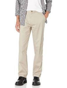 lot 2322 image: IZOD Uniform Young Mens Classic Fit Flat Front Twill Pant, beige, 34x32 - Retail $32