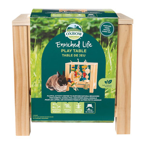 lot 2335 image: Oxbow Animal Health Enriched Life Small Animal Play Table  One Size - Retail $47
