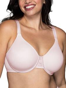 lot 2350 image: Vanity Fair Womens Beauty Back Smoothing Minimizer Bra, Minimizes Bust Line up to 1.5, Non Padded Cups up to H - Sheer Quartz, 32DD - Retail $24