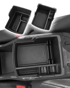 lot 2353 image: CDEFG Double Layer Armrest Storage Box for Hyundai Kona 2024 2025 2026 Center Console Organizer Tray - 2Pcs - Retail $22