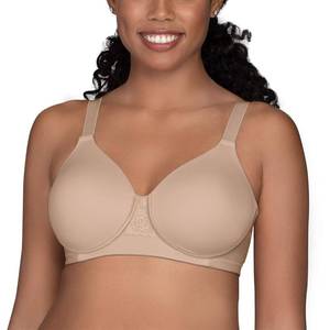lot 2365 image: Vanity Fair Womens Full Figure Beauty Back Smoothing Bra, 4 Way Stretch Fabric, Lightly Lined Cups up to H - Wirefree - Beige, 38D - Retail $36