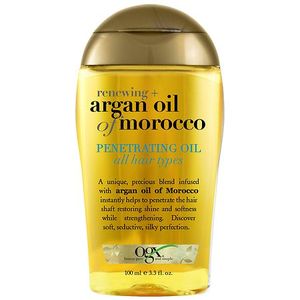 lot 2385 image: OGX Renewing  Argan Oil of Morocco Penetrating Hair Oil Treatment - 3.3 fl oz Strengthening, Aluminum-Free, Paraben-Free, Sulfate-Free