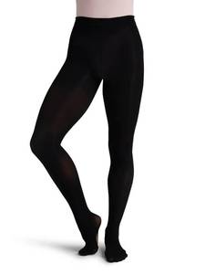 lot 2394 image: Capezio Womens Ultra Soft Self Knit Waistband Transition Tight, Black, XX-Large US - Retail $17