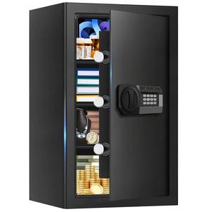 5.2 Cuft Large Home Safes Water and Fireproof, Digital Safes for Home Use Fire and Water Proof with Removable Shelves, Alarm System and Mute Function, Anti-Theft Fireproof Safe for Home Documents - Retail: $138