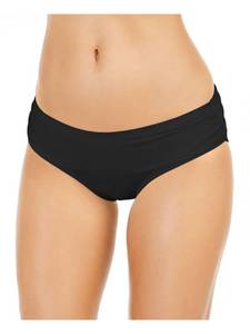 lot 2398 image: Michael Kors Shirred Bikini Bottoms Black MD - Retail $21
