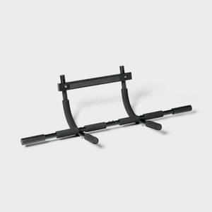 lot 2399 image: Multi-function Pull-Up Weight Bar 250lbs - All In Motion Iron Workout Equipment - Retail $21