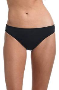 lot 2458 image: La Blanca Womens Standard Island Goddess Solid Hipster Bikini Swimsuit Bottom, Black, 8 - Retail $23