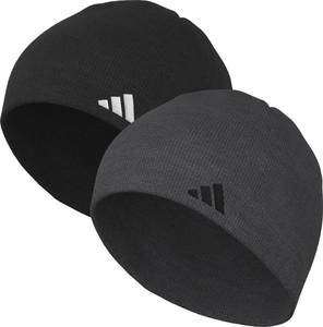lot 2467 image: Adidas Mens Beanie 2-Pack&nbsp Standard Fit Winter Knit Hat Skull Cap - Retail $25