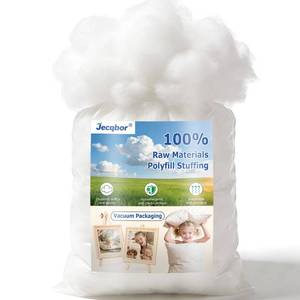 lot 2483 image: Jecqbor 80oz Soft Polyfill Stuffing, Fluffy Pillow Stuffing Filling for Pillow, Couch Cushion, Cloud Project, Stuffed Animal, Craft, Machine Washable Polyester Fiberfill for Crochet, Pet Bed, Plushies - Retail $25