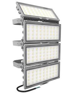 lot 2484 image: SJHUOUP 400W LED Stadium Lights,52000Lumen 6500K Super Bright LED Flood Light Outdoor,Surge 6KV IP67 Waterproof Adjustable Lighting Angle for Stadium,Arena - Retail $140