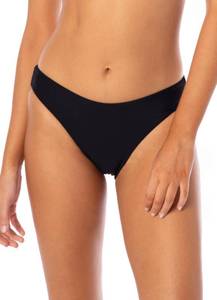 lot 2491 image: Maaji Noir Black Sublimity Regular Rise Bikini Bottom, Reversible, X-Large - Retail $79